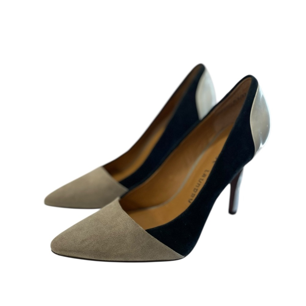Chinese Laundry Suede Leather Pointed Toe Colorblock Business Pumps 6.5 New